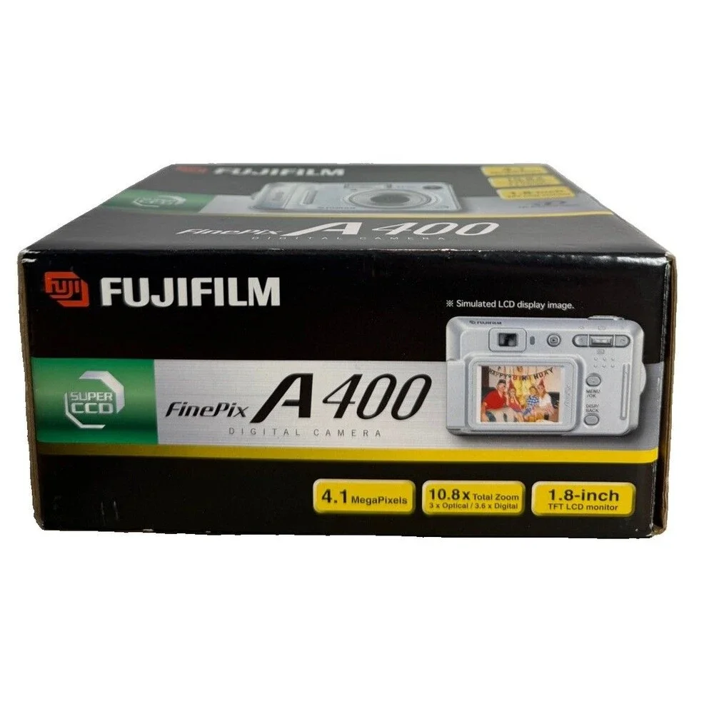 Fujifilm FinePix A400 4.1MP Digital Camera Silver NEW BOX Y2K Digicam Complete